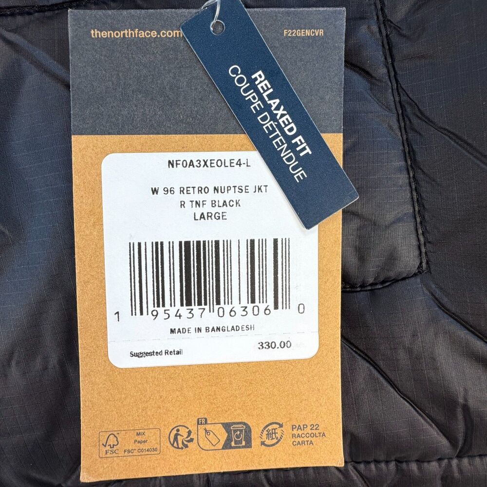 The North Face Women’s 1996 Retro NUPTSE 700 Down Puffer Jacket L NWT $330 - Picture 10 of 16